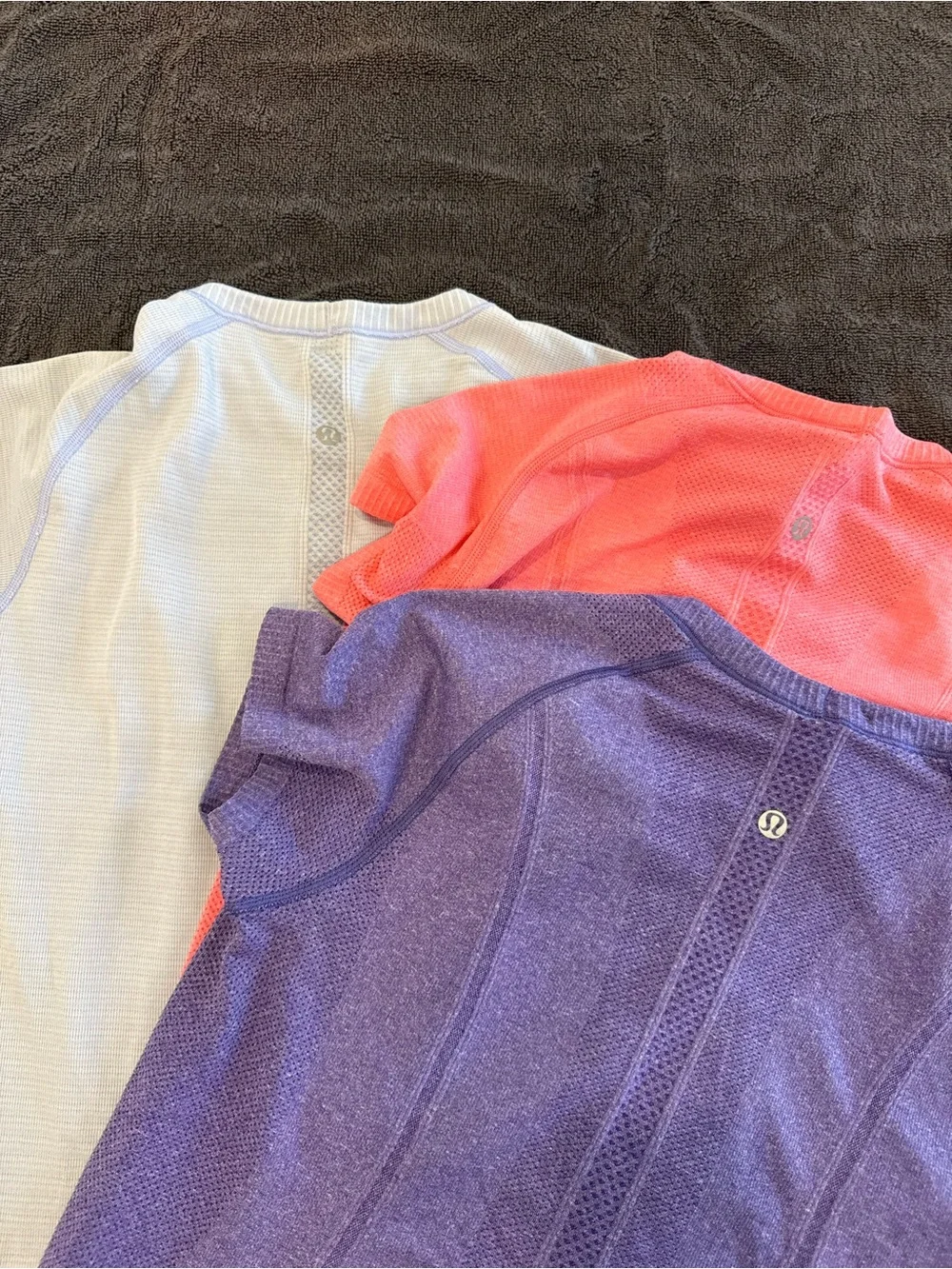 Bundle! 3-Panel Active Tee- Coral, Lavender, Light blue